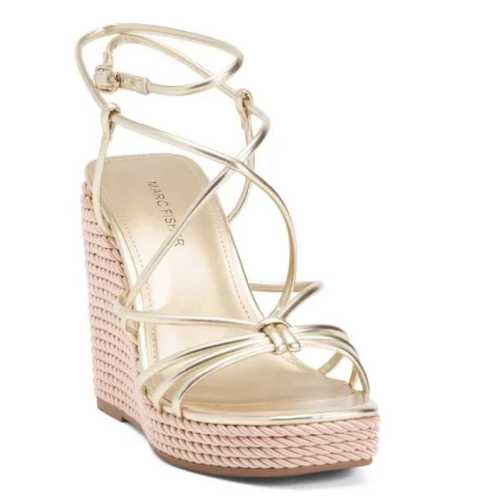 Marc fisher gold wedges